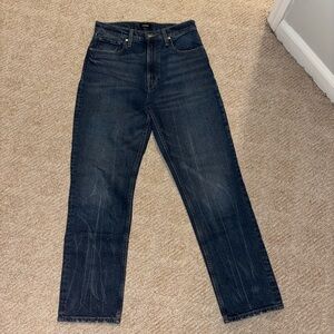 🔥HOT🔥 Express modern straight super high rise blue jeans